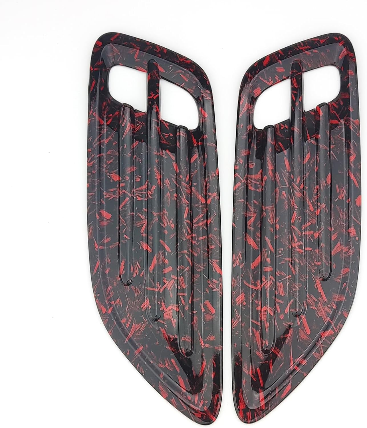 YOUTOOCAR 2PCS Hood Vent Trim Covers Compatible with Kia Stinger 2018-2023 Accessories (Forged Red)