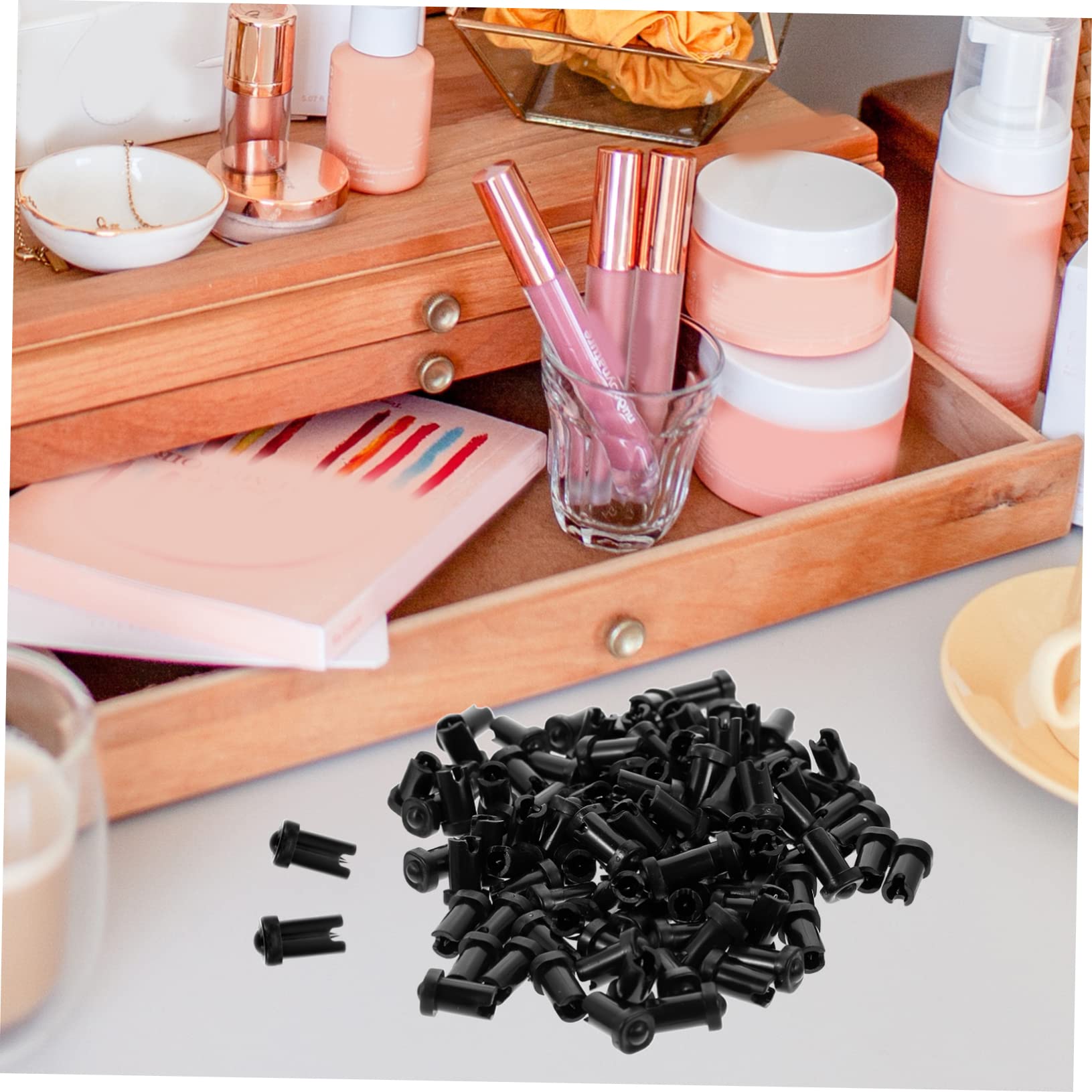 Baluue 500stücke Wimpernkleber Flasche Anti-blockier-nadeln Für Präzise Dosierung Lösung Für Wimpernverlängerung Und Salonbedarf Langlebig Und Einfach Zu Verwenden