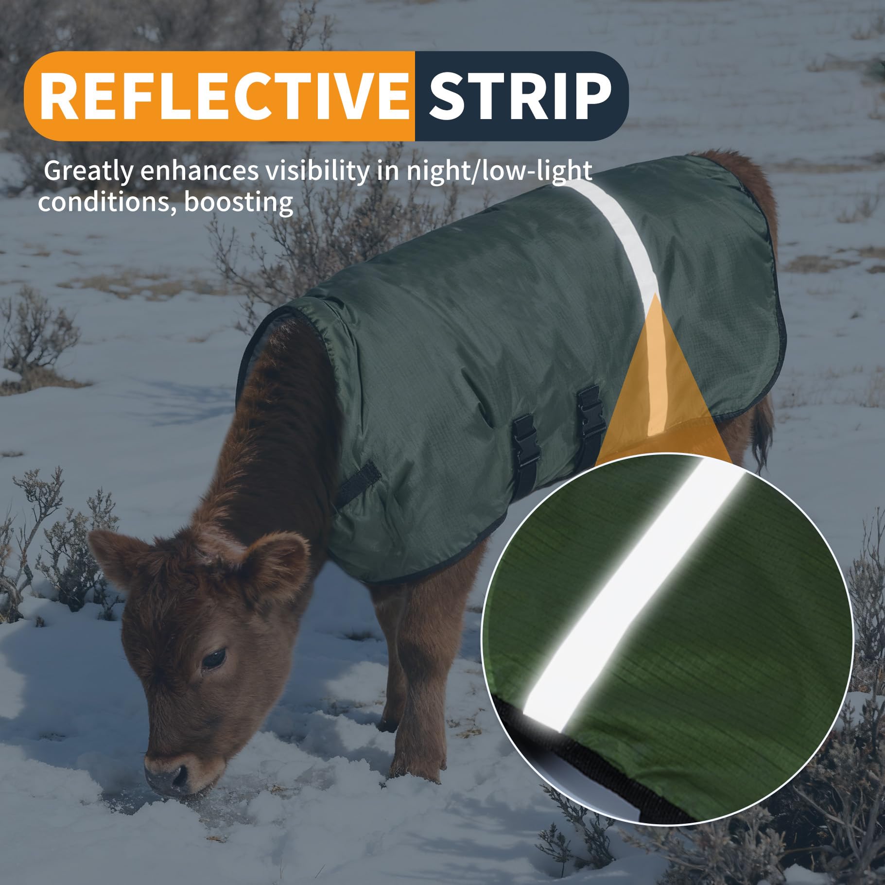 Wadenmantel, grün, mit reflektierenden Streifen und gestepptem Futter, Einheitsgröße (2, Grün & Schwarz)