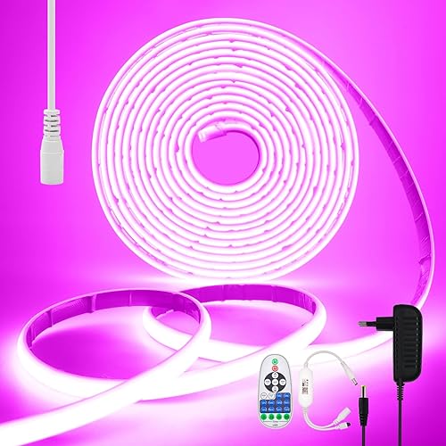 Miniatura 9 de KISUFU Tira de luces LED de neón COB de 12 V, IP68, impermeable, flexible, regulable, para el hogar, cocina, sala de estar, decoración de bricolaje