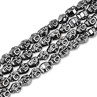 Vista 10 de HAAMIIQII 65 cuentas sueltas de hematita negra natural de 0.157 x 0.236 pulgadas, cuentas de piedra espaciadora cilíndrica para hacer joyas