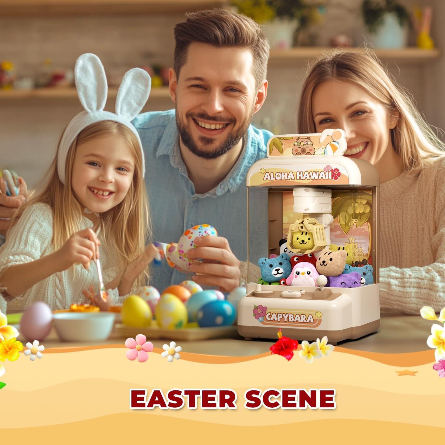 Mini Claw Machine for Kids, Mini Vending Machine Toys for Age 3-8, Claw Machines with Plush and Capsule Toy for Boys, Cool Birthday Gifts for Kids Age 3+, Perfect for Parties, Holidays