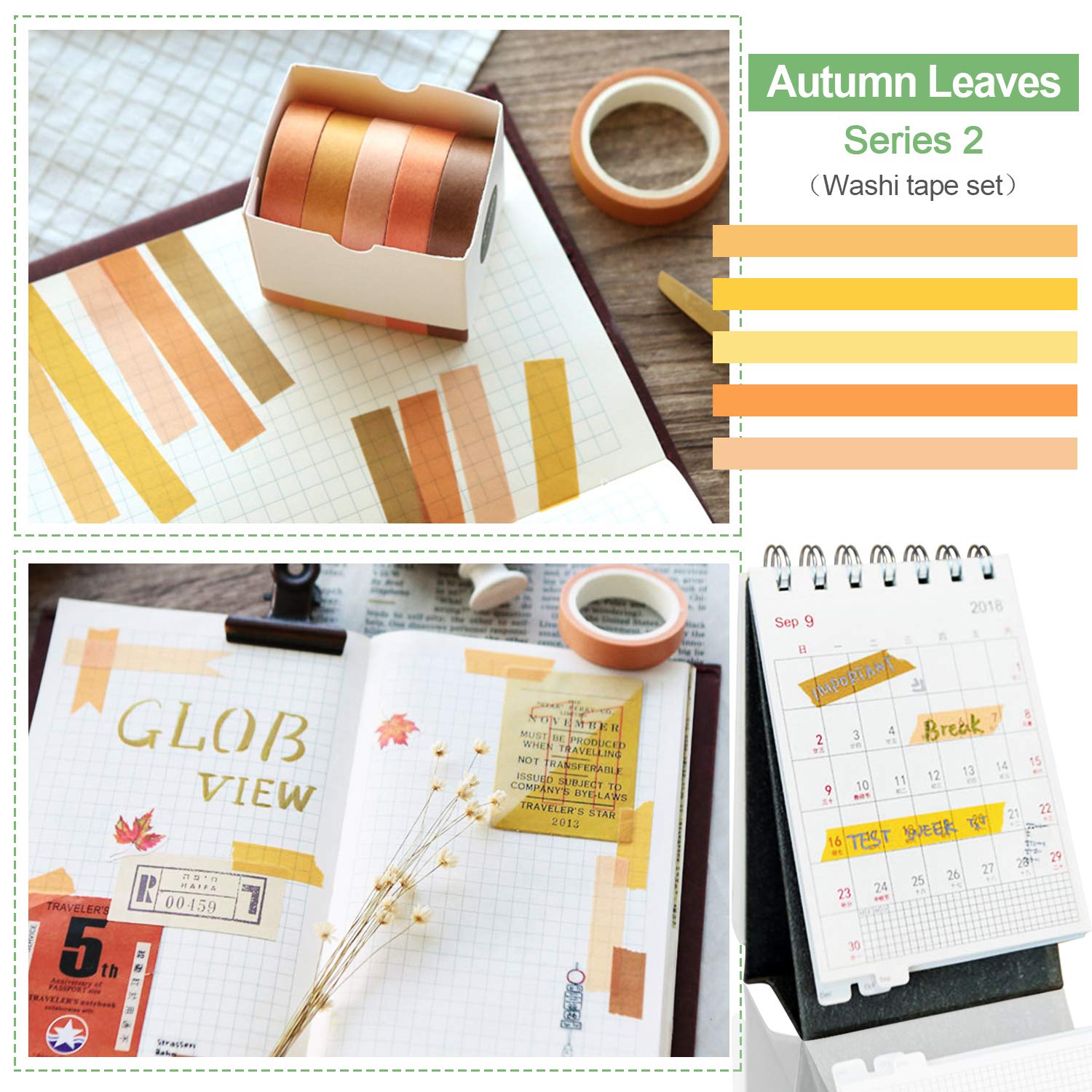 20 rollen goudfolie washi tape set olieverfschilderij stijl decoratieve