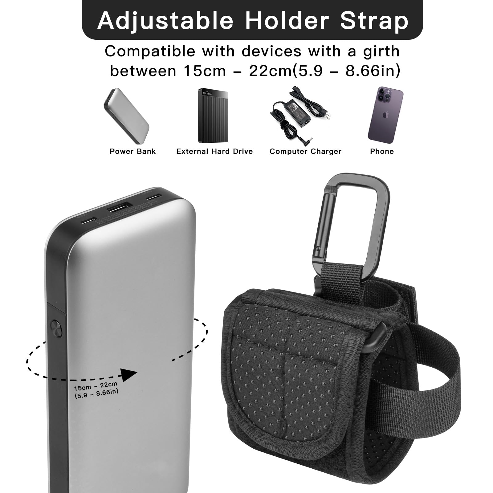 Amazon.com : CaSZLUTION Universal Power Bank Holder, Equipment
