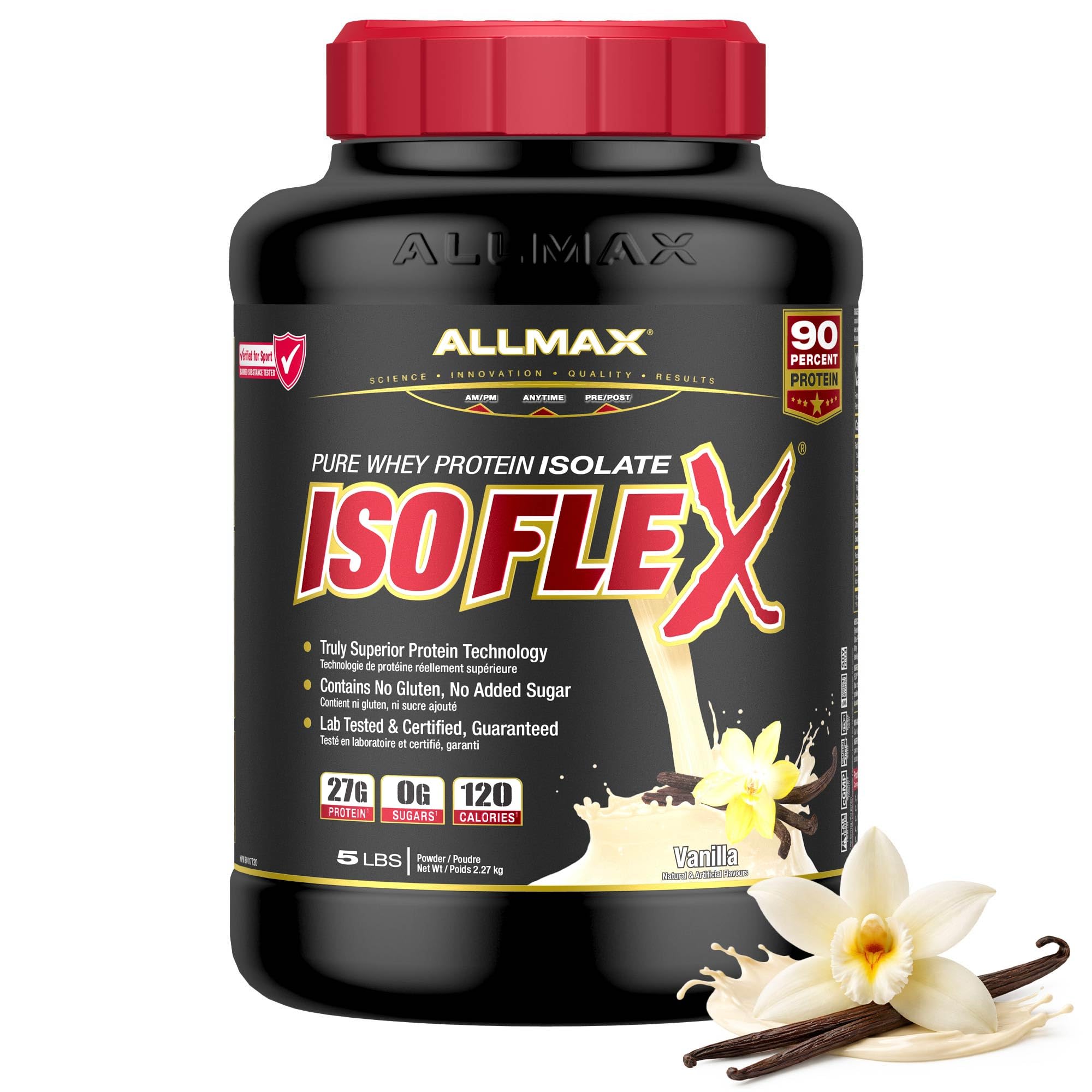 Allmax Nutrition Isoflex, Vanilla, 5 lb