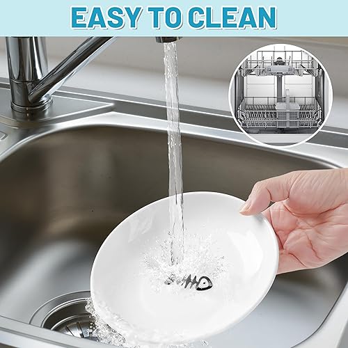 Miniatura 5 de Cuencos elevados para gatos, plato elevado de cerámica con soporte de metal, estación de alimentación de agua o alimentos para gatos de interior,