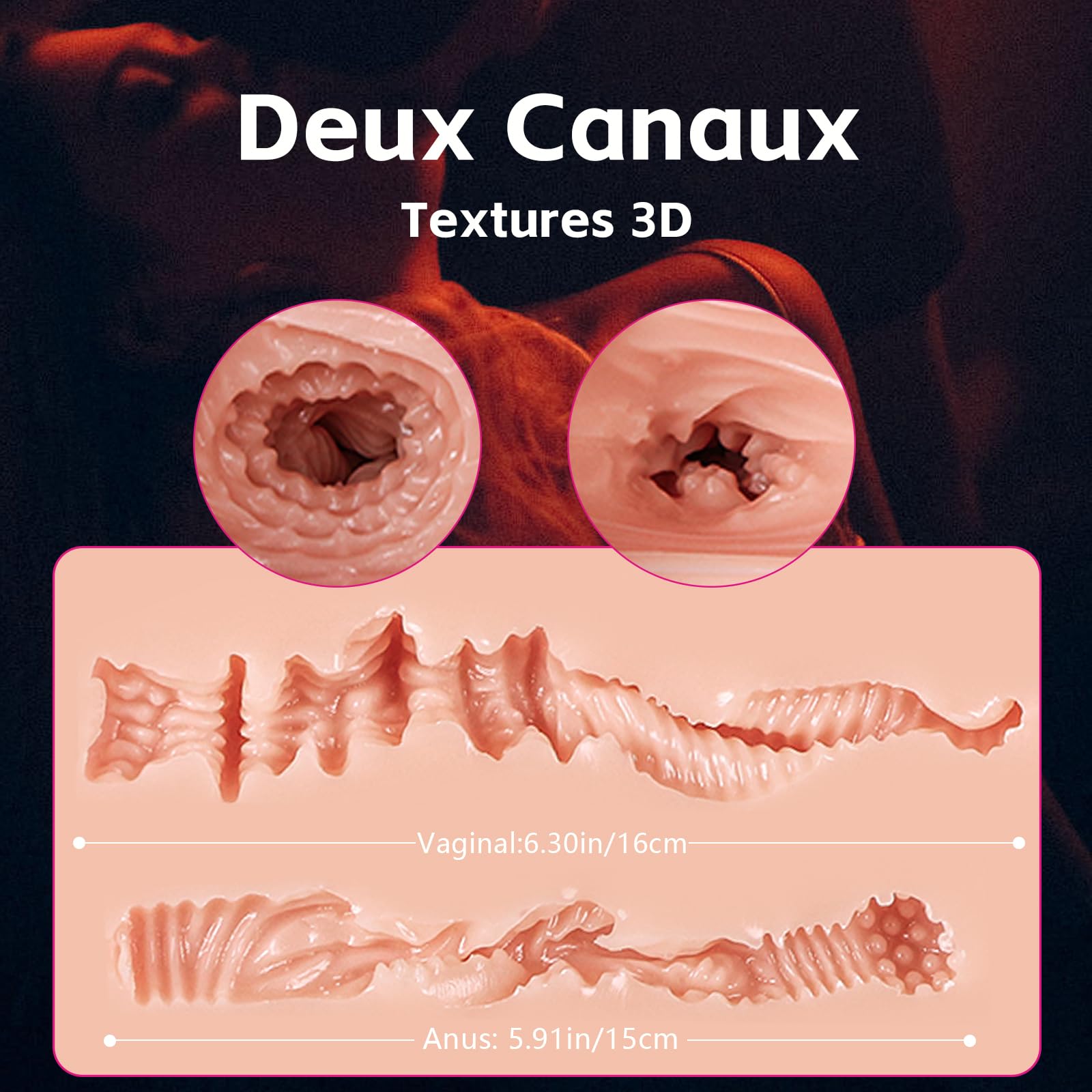 Masturbateurs Masculins Sex Toys Masturbâteur Homme Mains Libres TPE W2834 | Sextoyse Homme Sexmasturbâteur Sextoy, Toucher confortable, Texture interne détaillée, Facile à nettoyer, Emballage discret