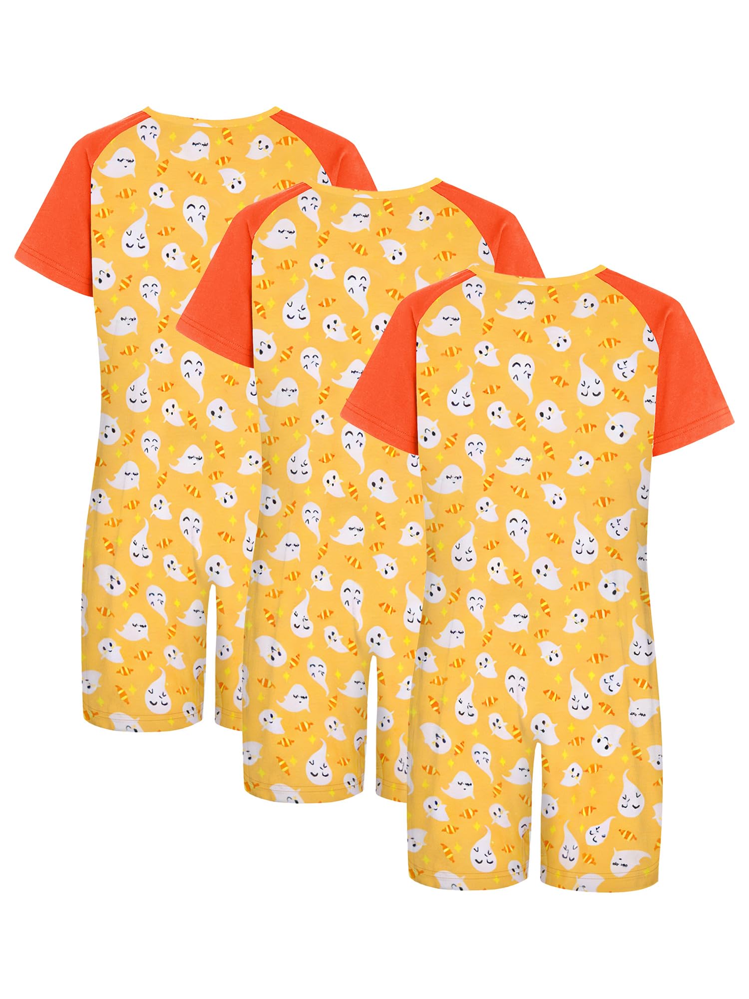 Freebily Ropa Adaptada para Niños Ropa Adaptada con Necesidades Especiales Mono Antideslizante Mono De Color Liso Cuello Redondo Casual