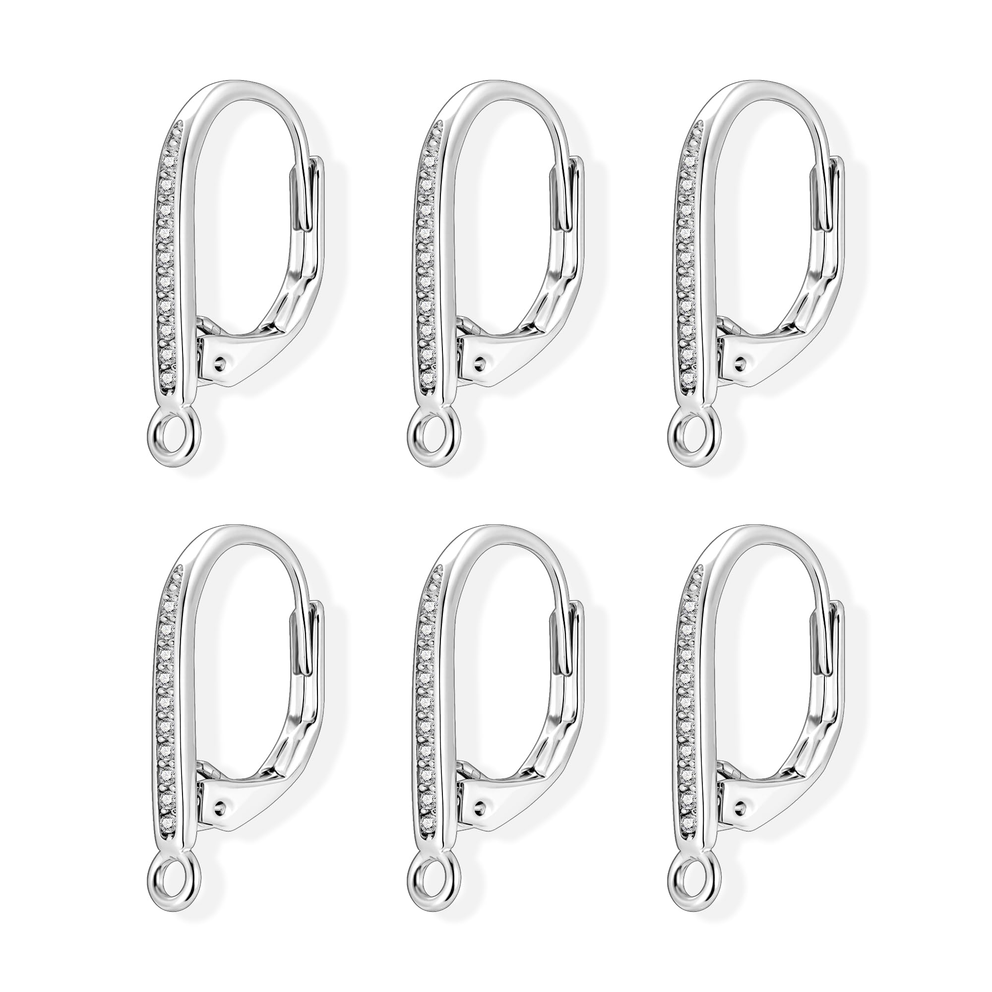 Amazon.com: 6Pcs 925 Sterling Silver French Ear Hooks Hoop with