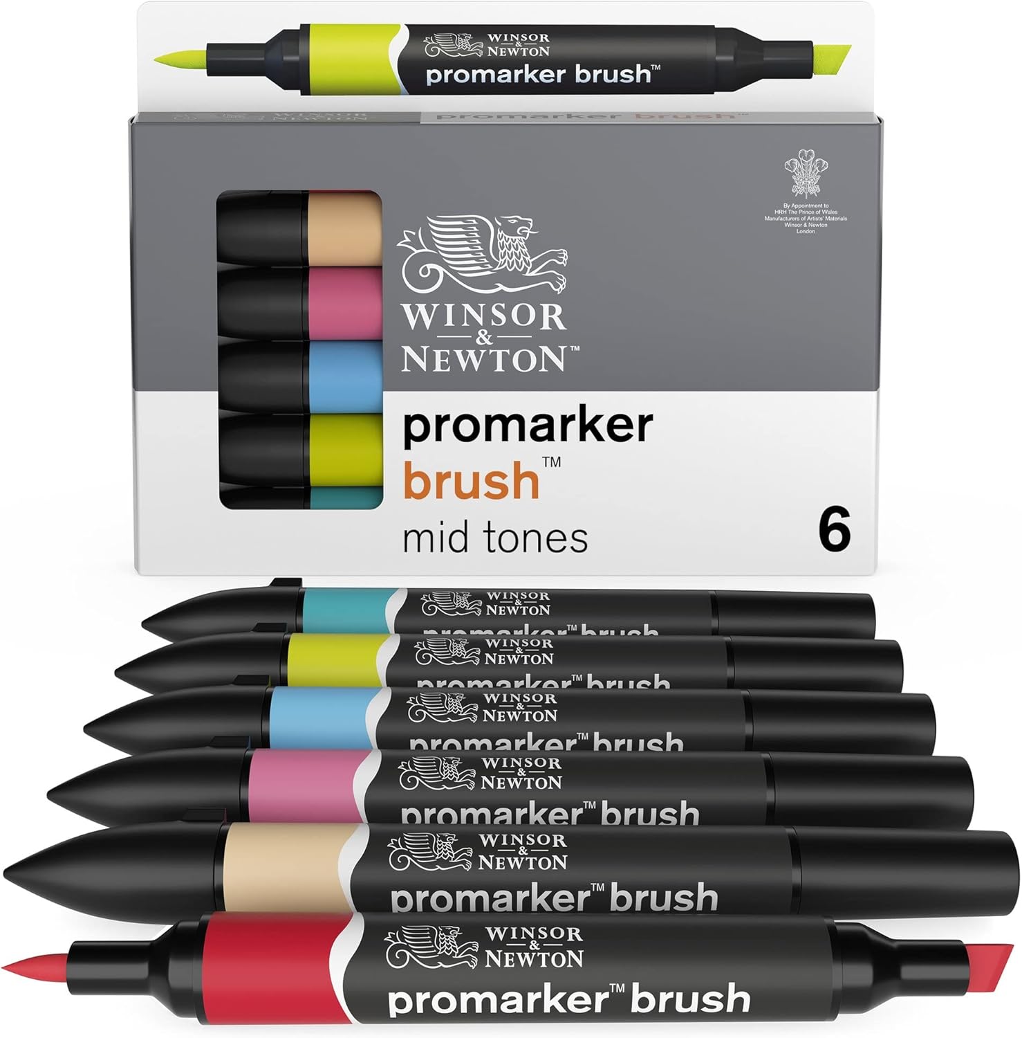 Winsor & Newton ProMarker Brush Set, 24 Count, Student Designer Wallet