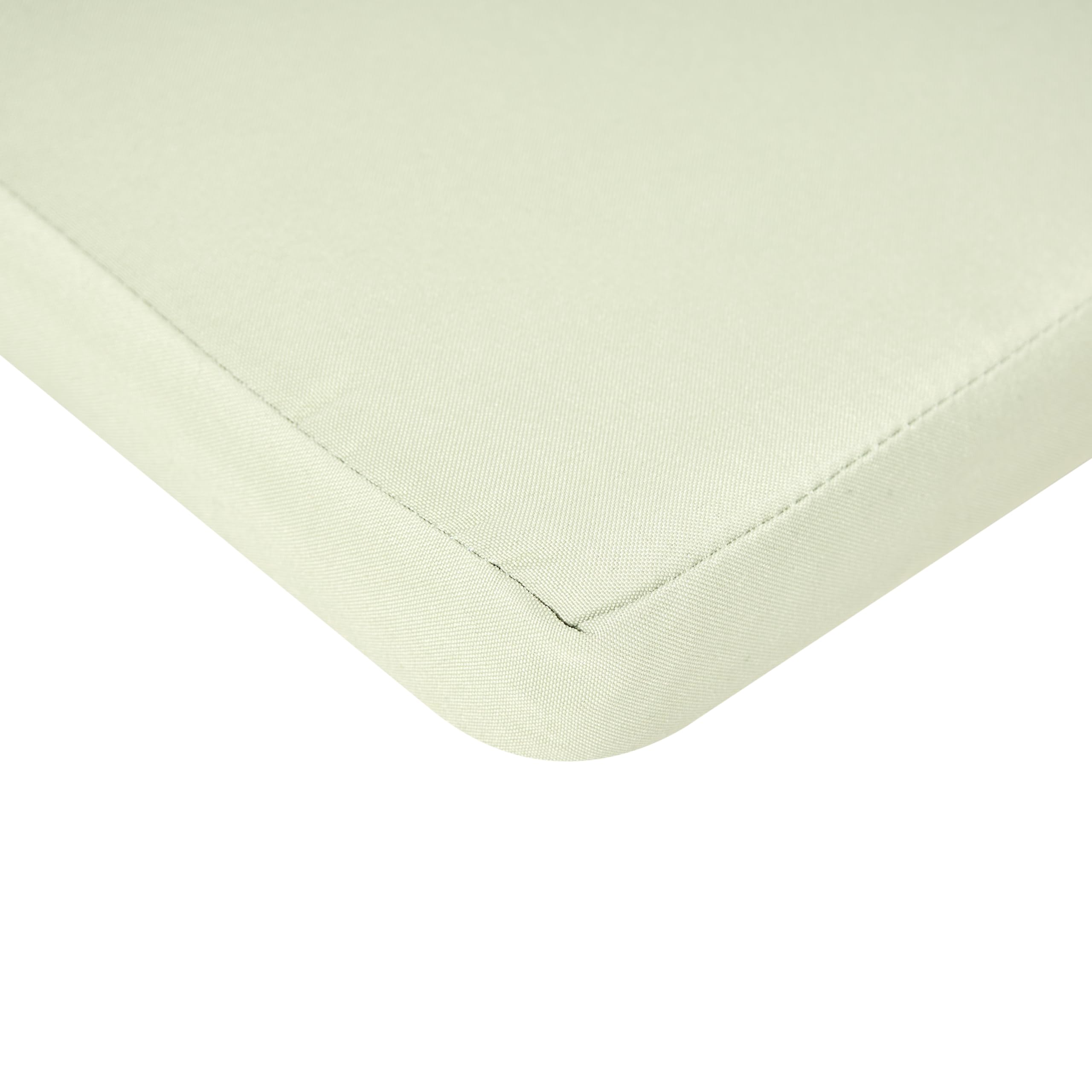 Beliani Lot 8 Coussins de Siège pour Chaises de Jardin Résistant aux UV en Tissu Polyester Vert Clair Sassari Premium