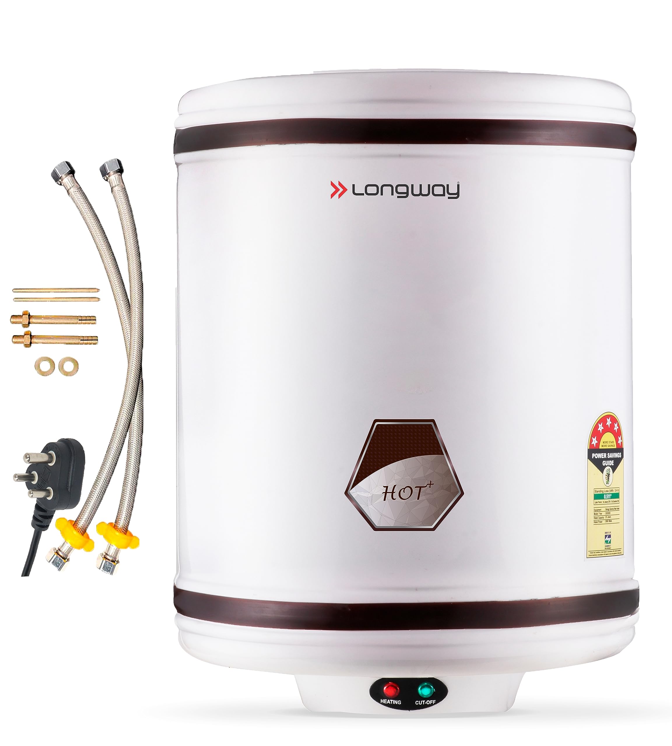 Buy Longway Hotplus 10 Ltr 5 Star Rated Automatic Instant Water Heater for  Home, Water Geyser, Water Heater, Electric Geyser with Multiple Safety  System u0026 Anti-Rust Coating | 1-Year Warranty | (Off-White,