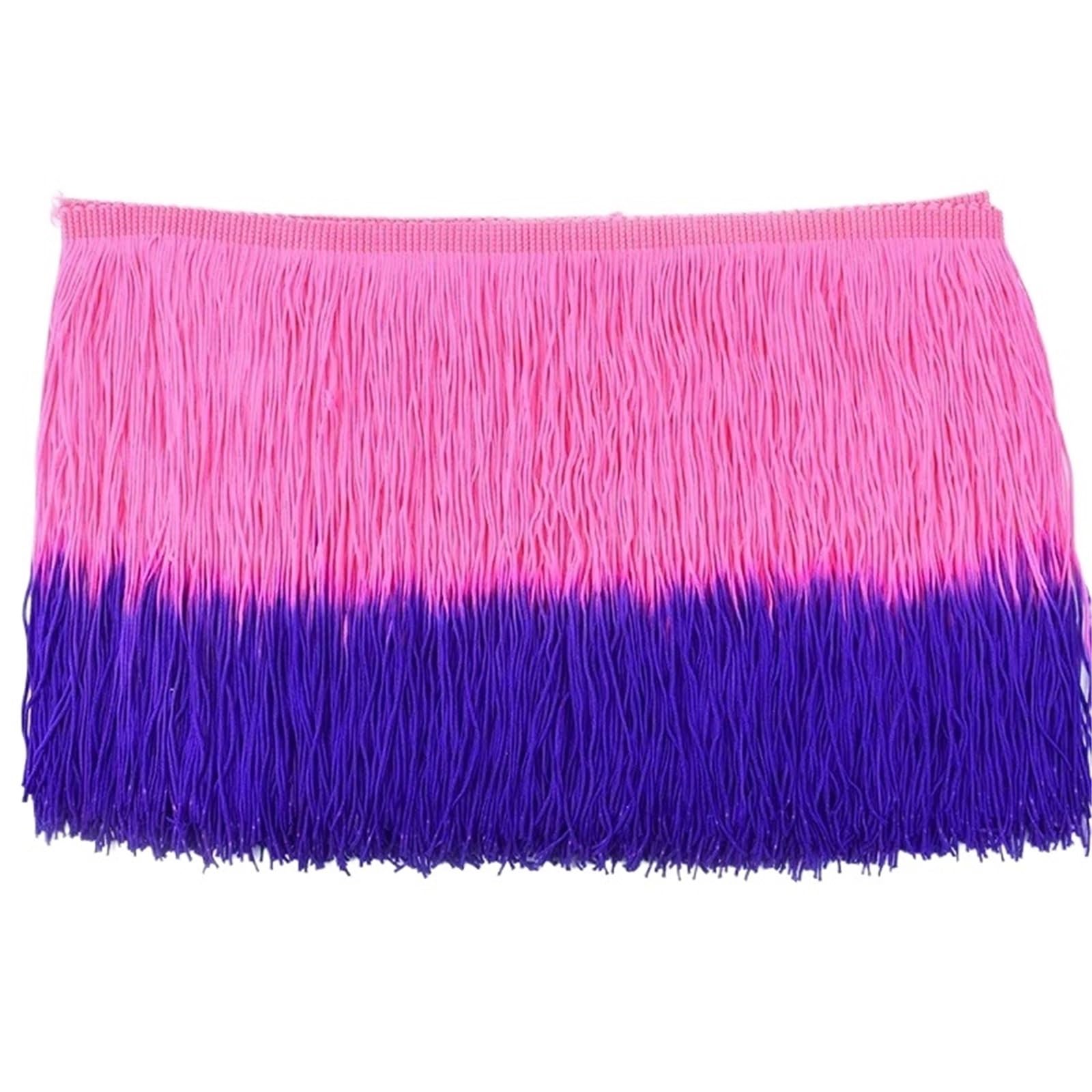 Tassel Fringe Trim 1/2/3/5M 20cm Fringe Tassels Trim Decorative Trimmings Sewing Fringes For Clothes Curtain Ribbons Tapes Lace Accessories(Color 12,20cm-5Meters)