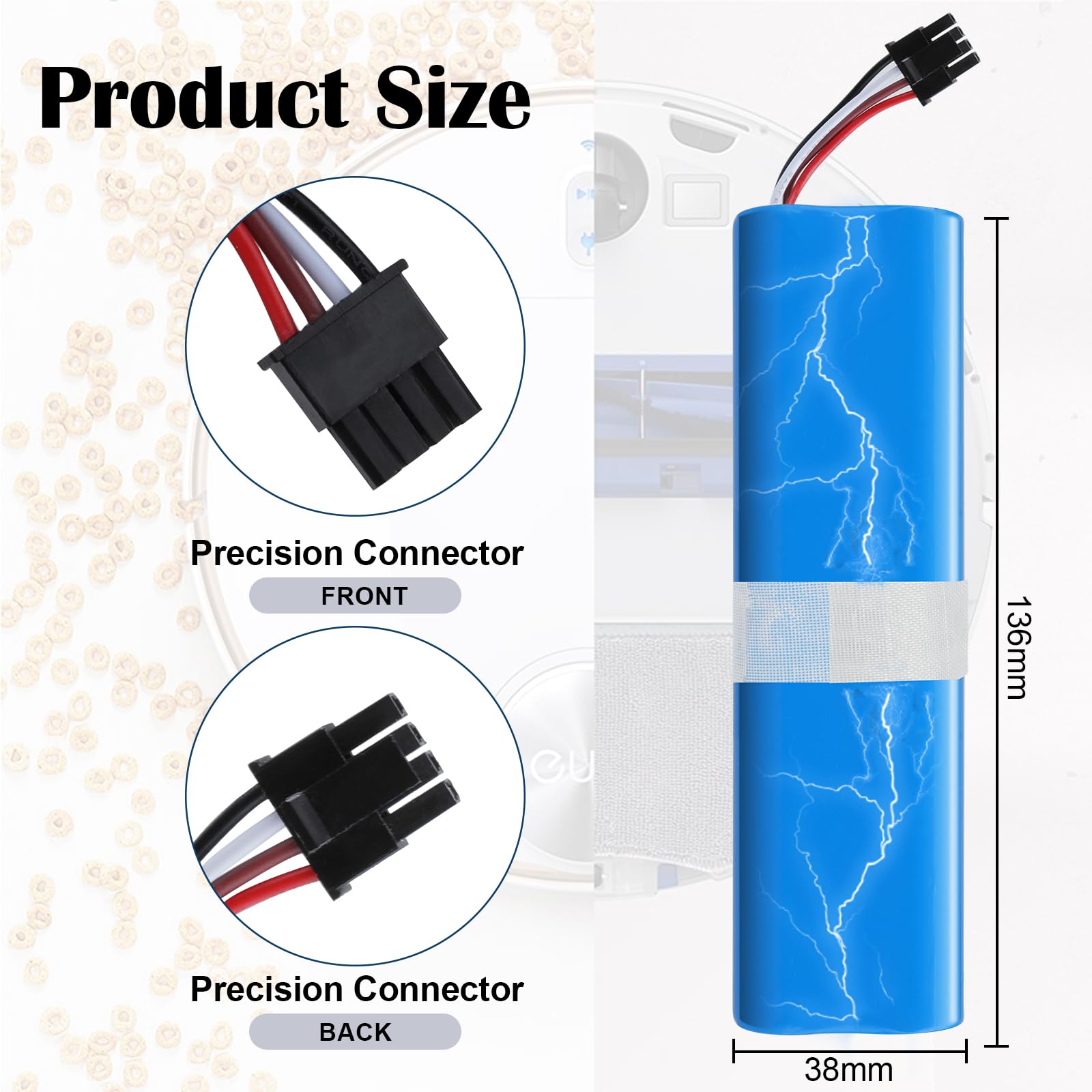 Amazon.com: Gemho 5200mAh Replacement Battery for Eufy Robovac L70