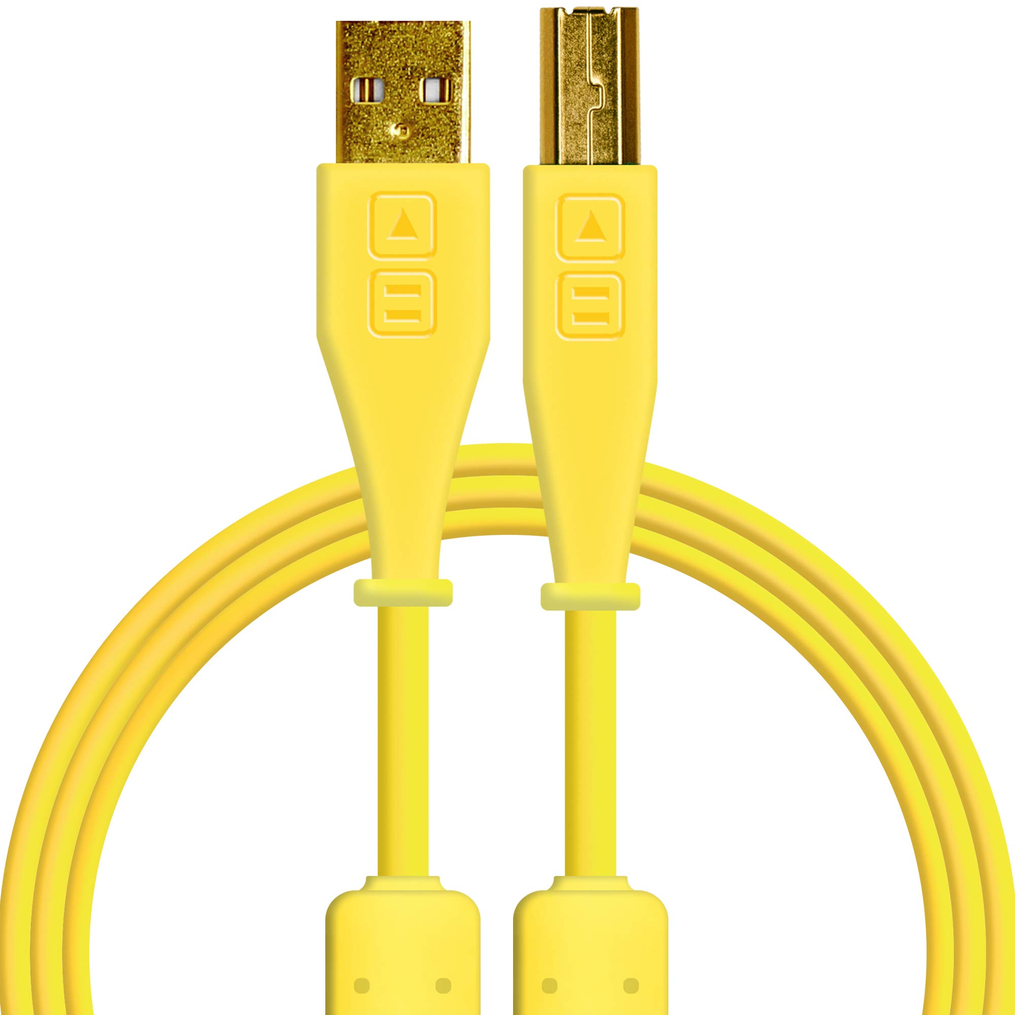 DJ TechTools Chroma Cables: Audio Optimized 1.5M USB-A to USB-B Cable (Yellow)