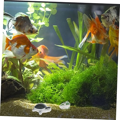 Miniatura 4 de POPETPOP 2 piezas de animales flotantes de cerámica, juguetes de animales pequeños, decoraciones de peces para tanque, decoración del océano,