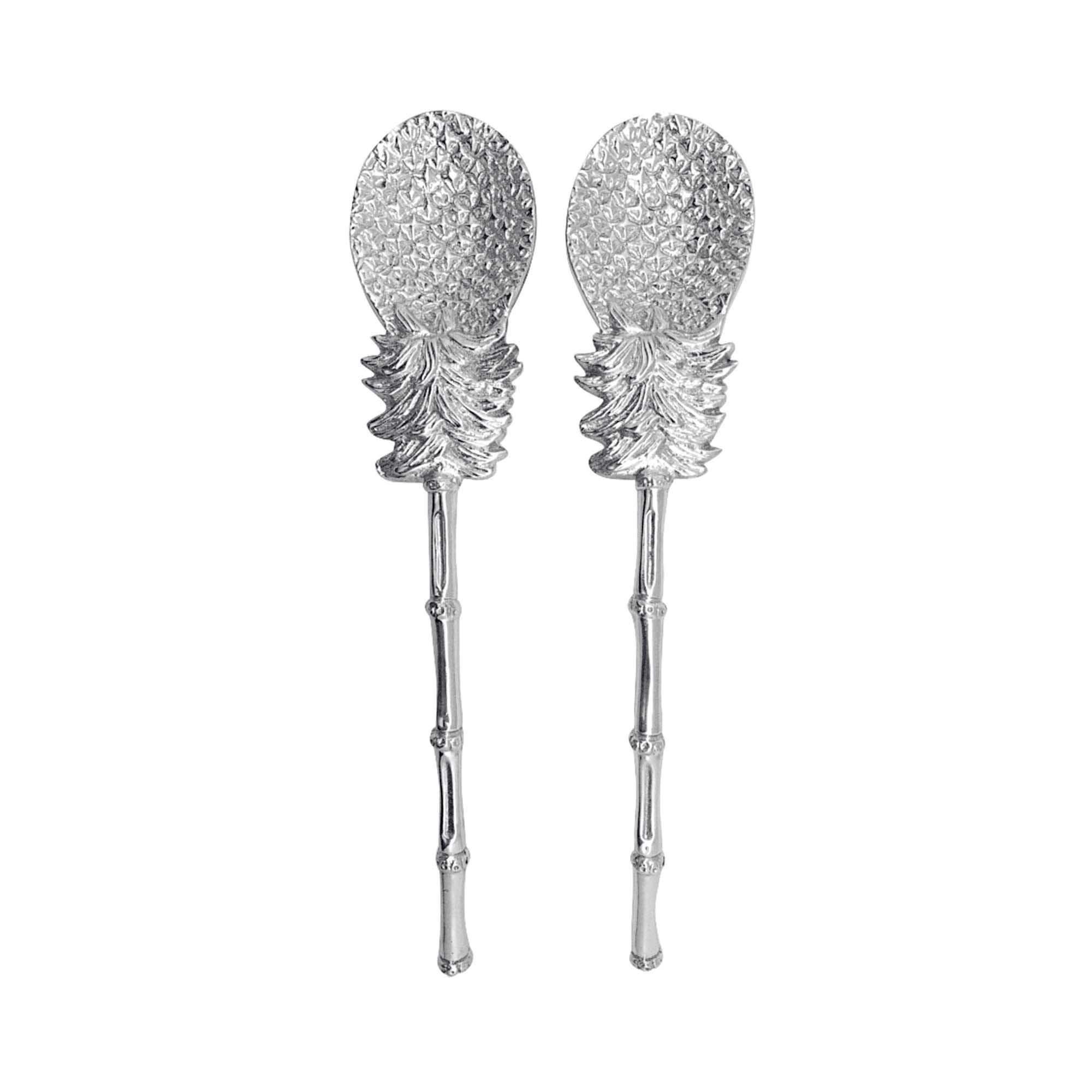 Mariposa Pineapple Salad Servers, Aluminum