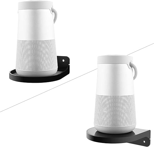 Miniatura 7 de TXEsign Soporte de estante para altavoz de 5 pulgadas, estante flotante pequeño, soporte de estante pequeño para altavoz, cámara web, figuras de