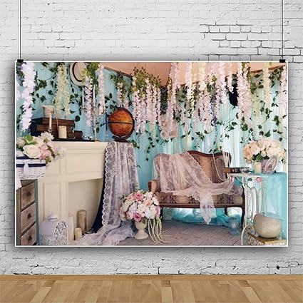 Amazon Qinunipoto 背景布 女の子部屋の背景 ビニール 2 1m X 1 5m ハングピンクの床 青い壁 部屋の装飾 女の子 肖像画 写真撮影用 写真の背景 写真館 小物撮影 誕生日会 子供写真 新生児 誕生日パーティーの装飾 Cosplay背景 子供撮影 パーティー背景 壁飾り 赤ちゃん