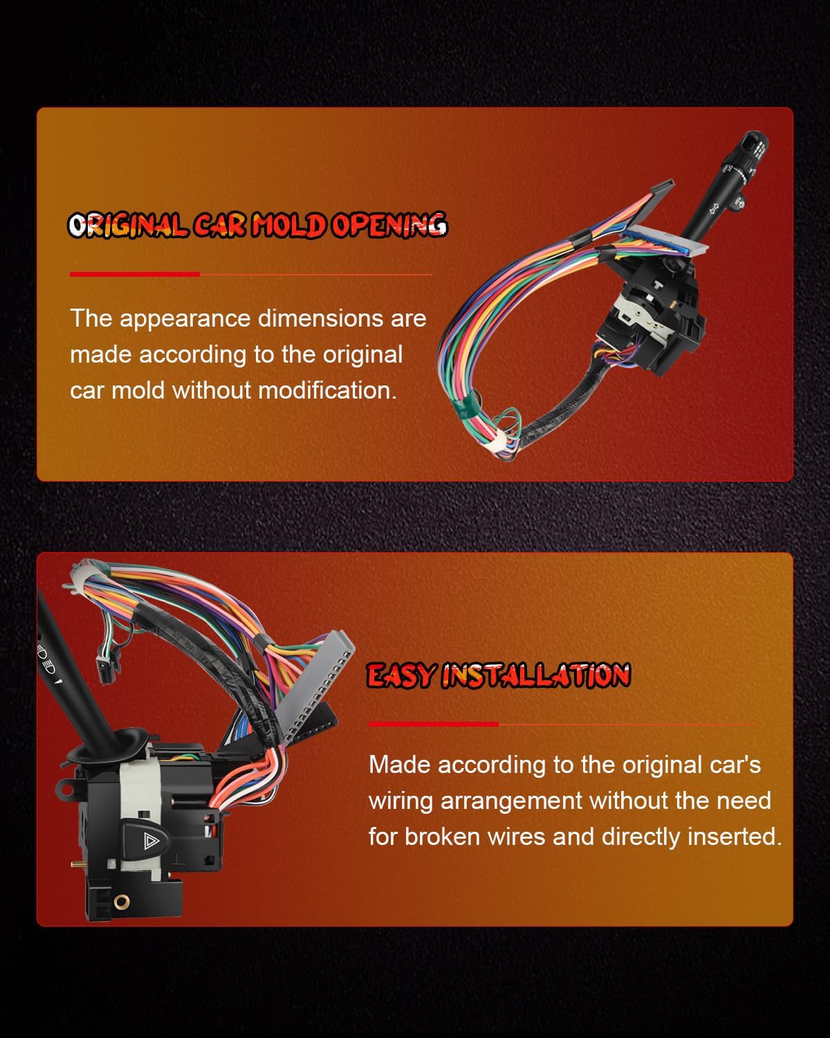 cciyu Turn Signal Switch, Combination Switch Replace OE 88963625, 26049071, 26067715, 26081121 fits for 1997-05 for Buick Century with Cruise Control 1997-04 for Buick Regal with Cruise Control