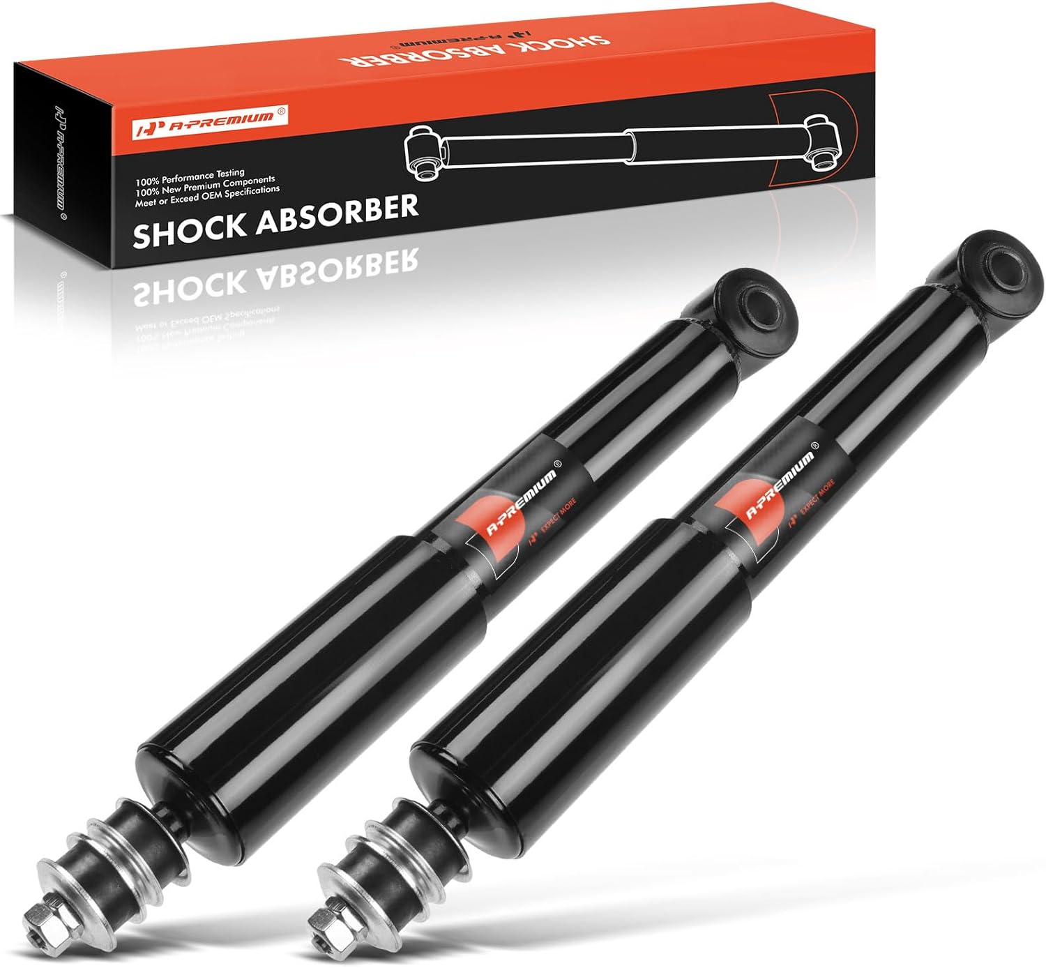 A-Premium Front Shocks Compatible with Toyota 4Runner 1986-1995, Pickup 1986-1995, T100 1993-1998 - 2x Replacement Suspension Shock Absorber Strut