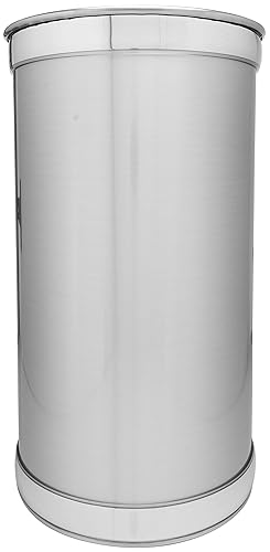 Miniatura 9 de Stephanie Imports Cesta de basura hecha en Estados Unidos, de 5 galones, elegante y elegante, de vinilo Mylar (13 x 11 pulgadas) (oro metálico)