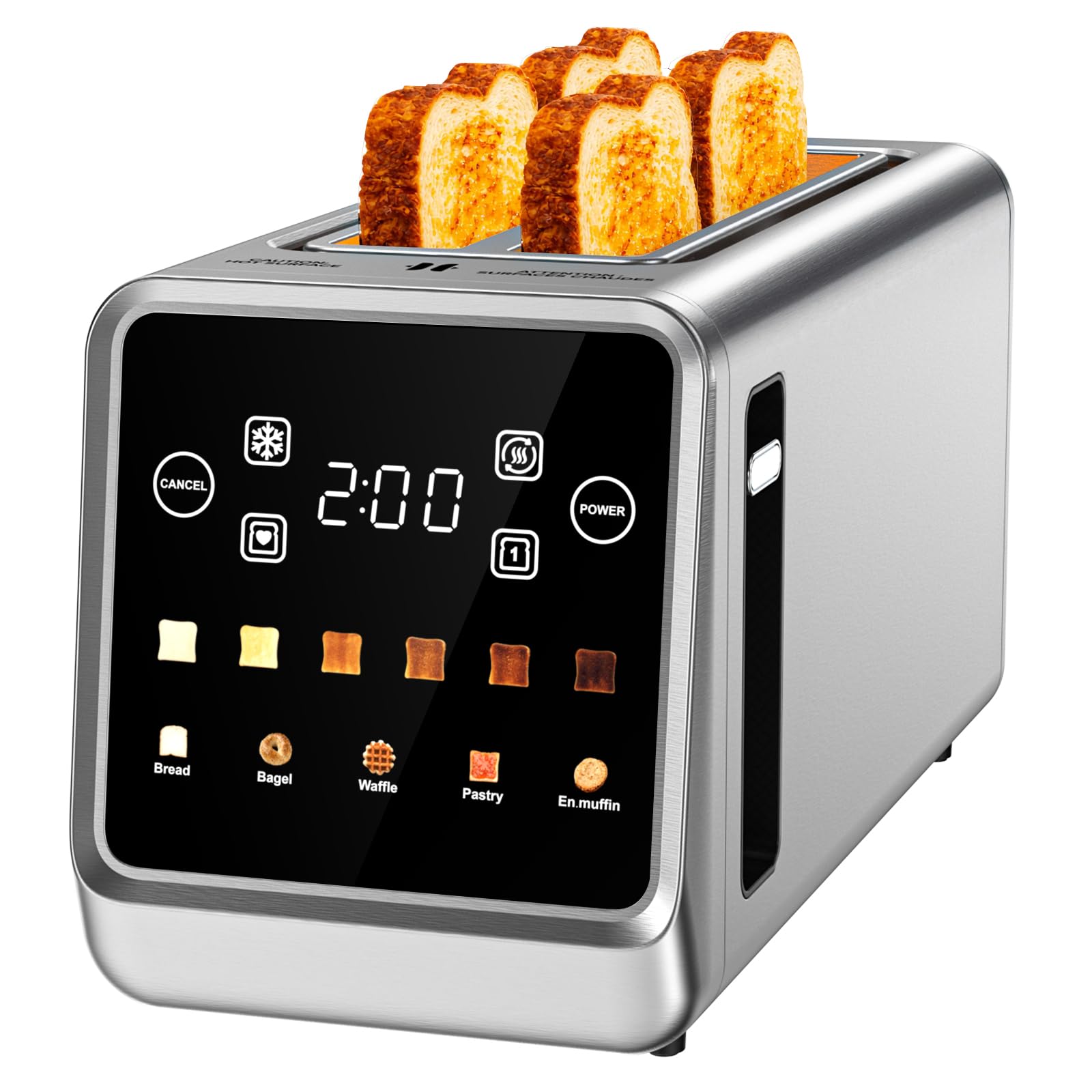 Foyoconven 4-Slice Smart Toaster
