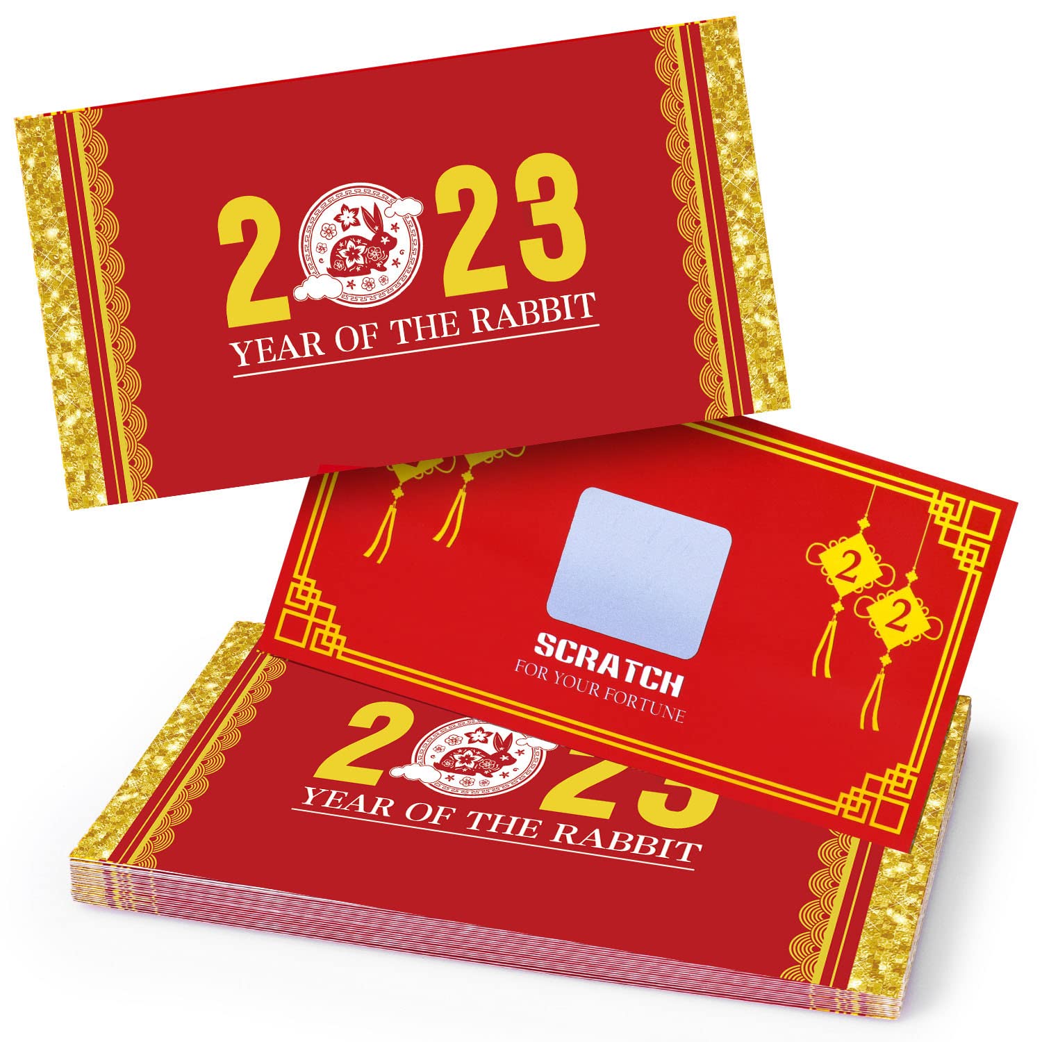 Buy Hooqict 2023 Chinese New Year Scratch Off Card Lunar New Years Eve