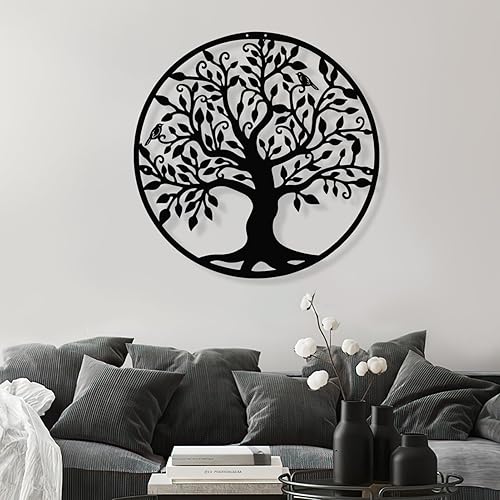 Arte de pared de metal árbol de la vida, decoración de pared de metal, árbol de la vida, decoración de pared de árbol de la vida, arte de pared de