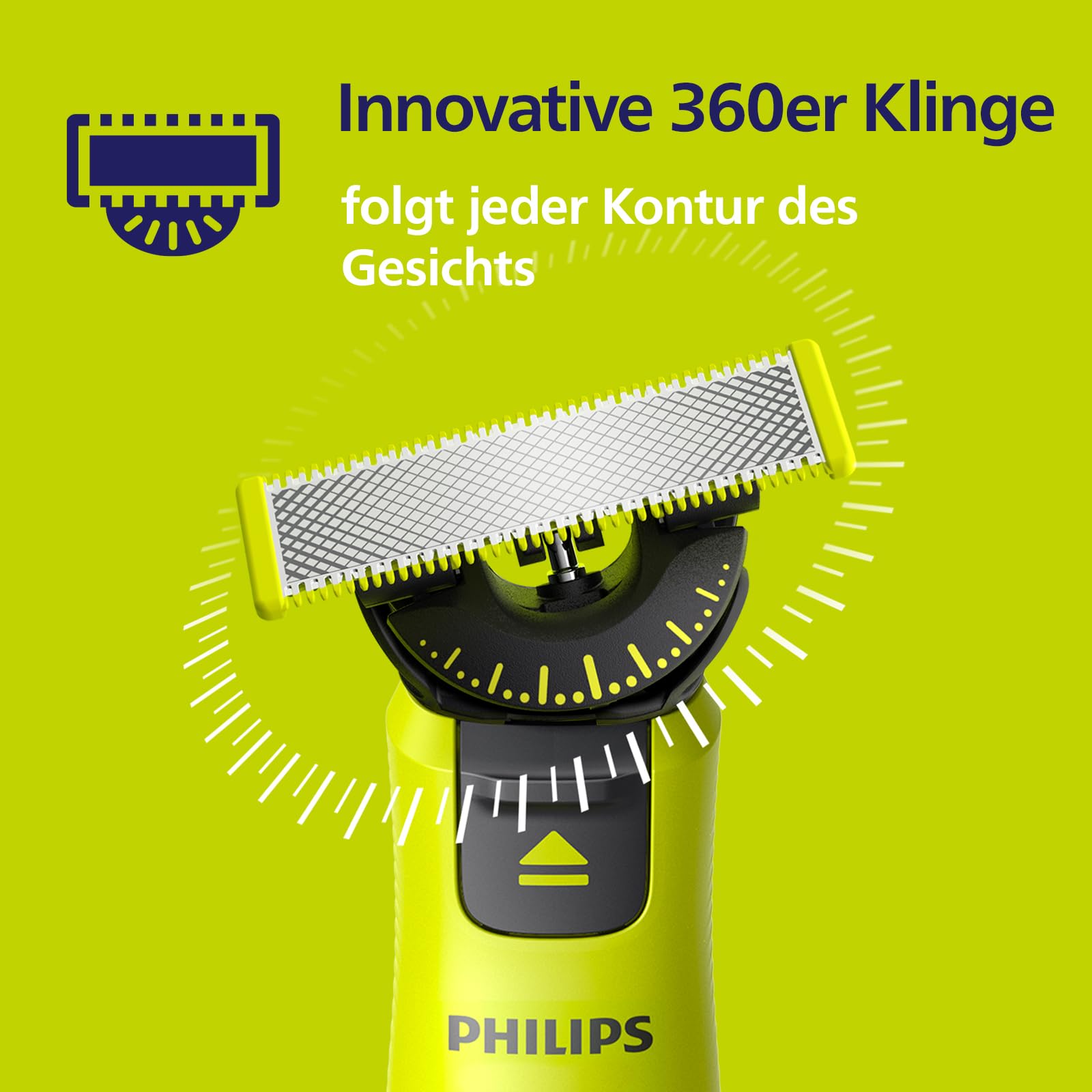 Philips OneBlade Original 360-Klingen QP440/50 4er-Pack