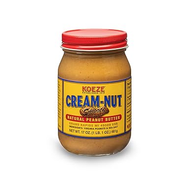 Cream Nut Natural Smooth Peanut Butter - 17 Oz - Pack of 6 main image 1