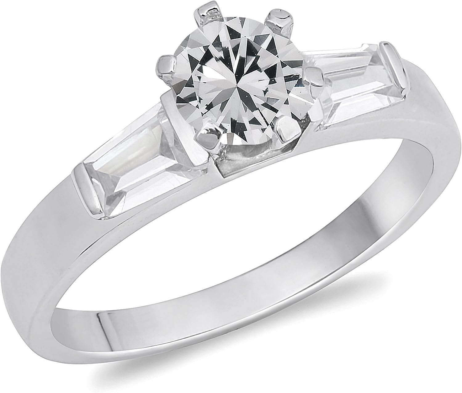 CHOOSE YOUR COLOR Sterling Silver Round Ring