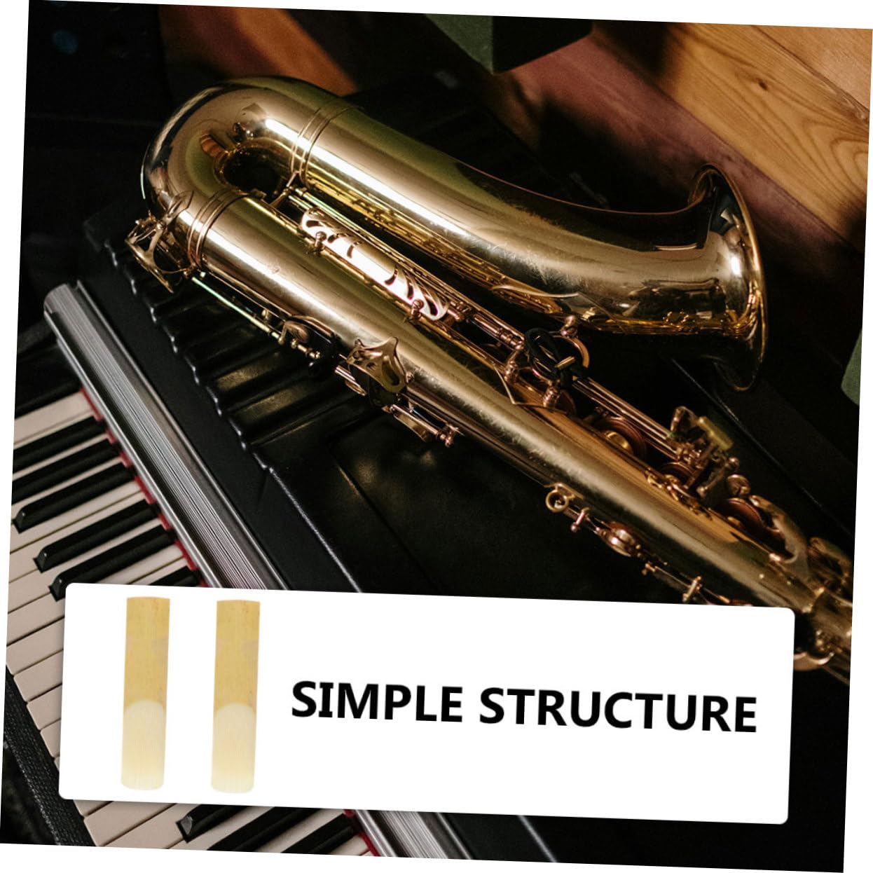 ibasenice 100pièces Anches De Saxophone Ténor Pour Saxophone Rechange De Qualité Pour Musiciens