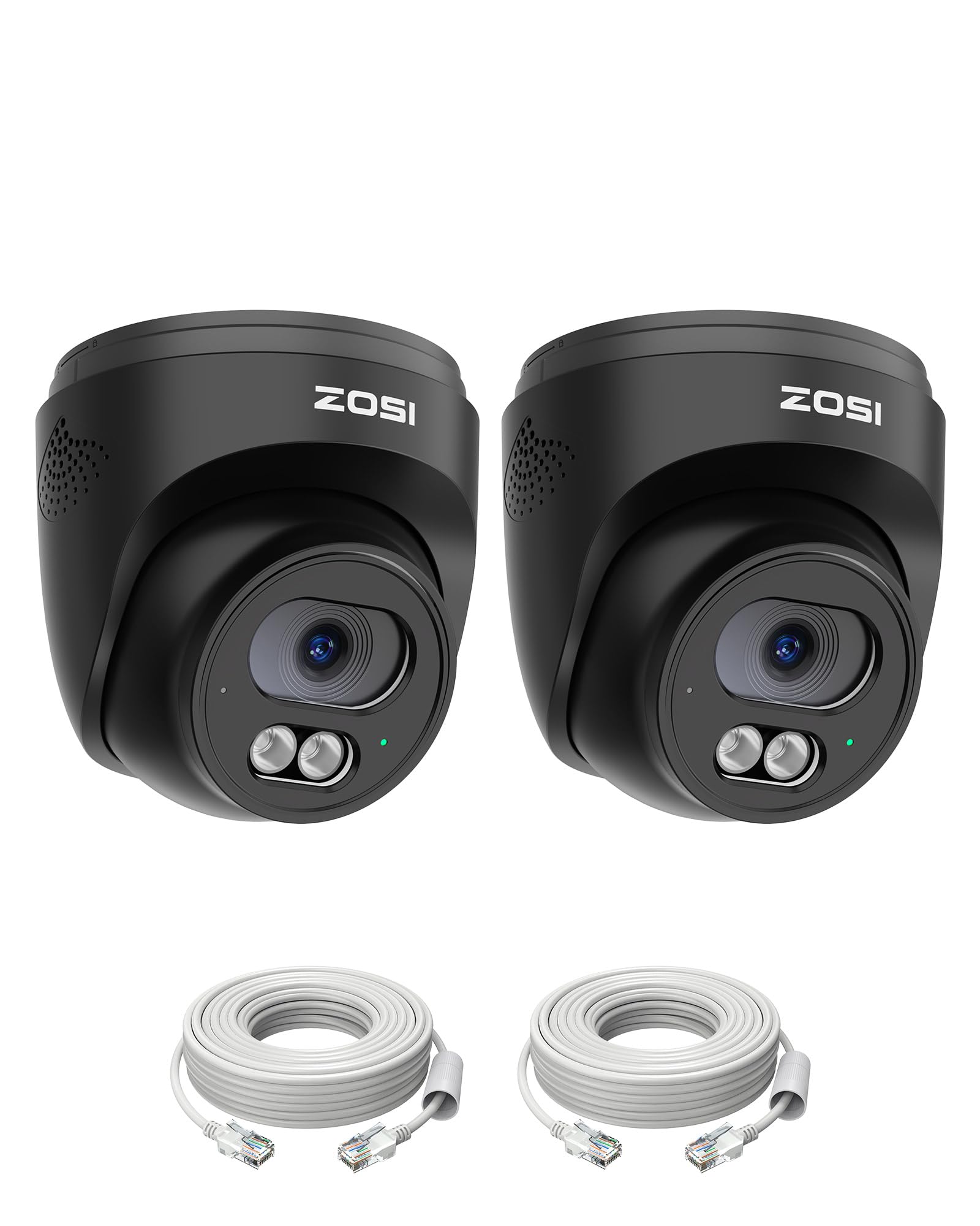 Amazon.com : ZOSI C220 2Pack 4MP 2.5K QHD Add-On PoE IP Camera