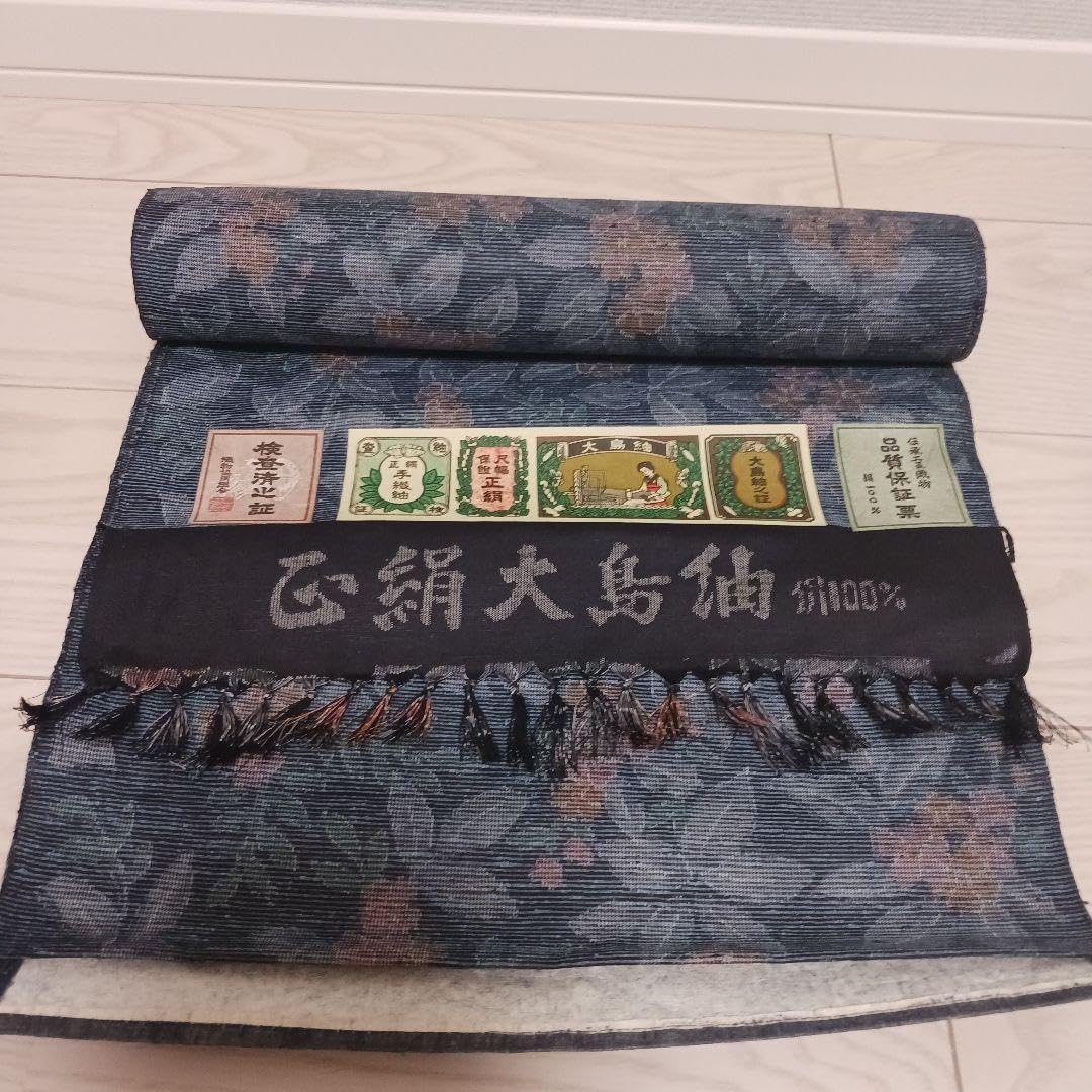 Amazon.co.jp: 伝統工芸織物 大島紬反物 一点物 伝統 高級 歴史  