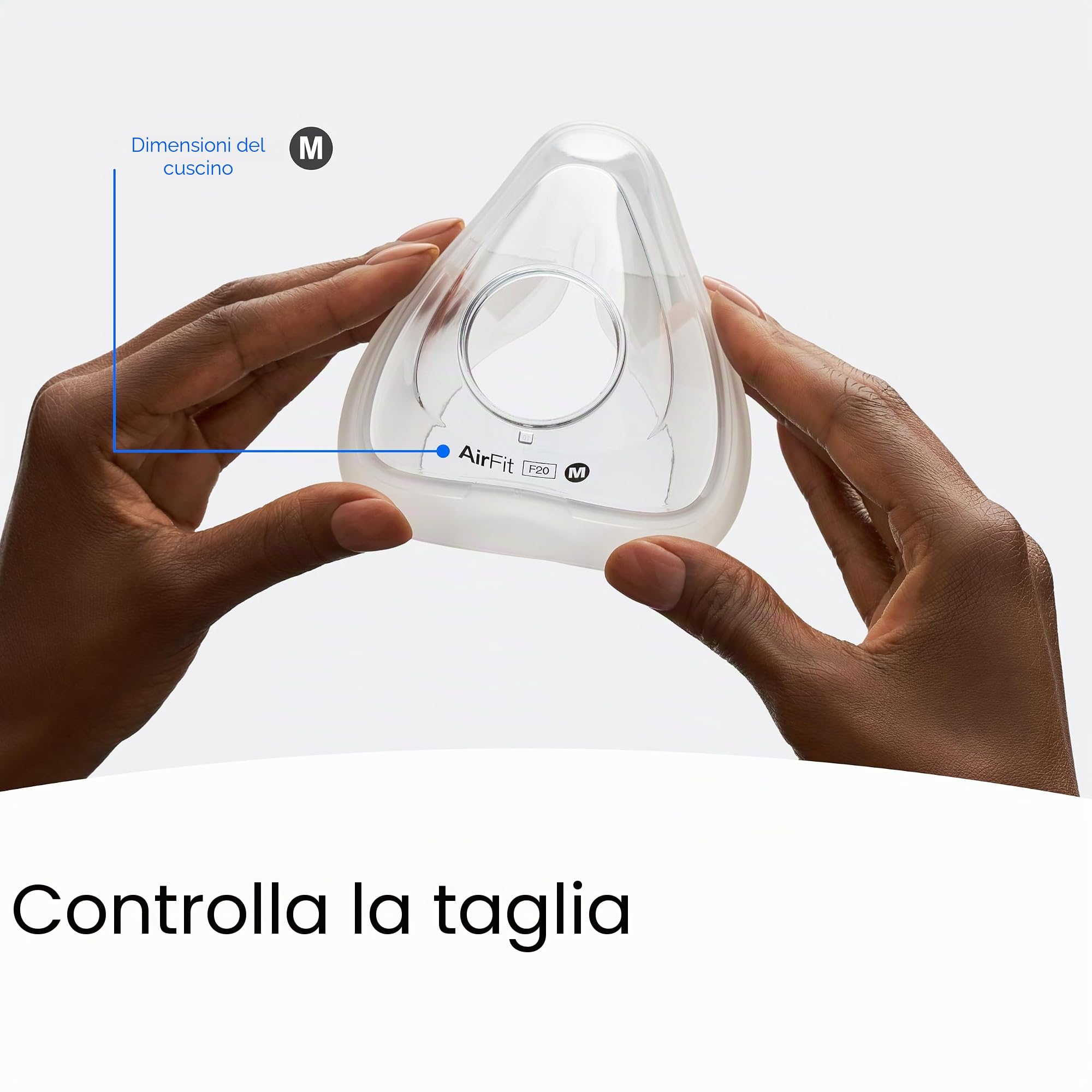 ResMed AirFit F20 - Maschera oronasale, misura media