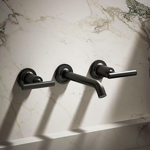 Miniatura 2 de Kohler T14413-4-BGD Purist - Grifo de pared para lavabo