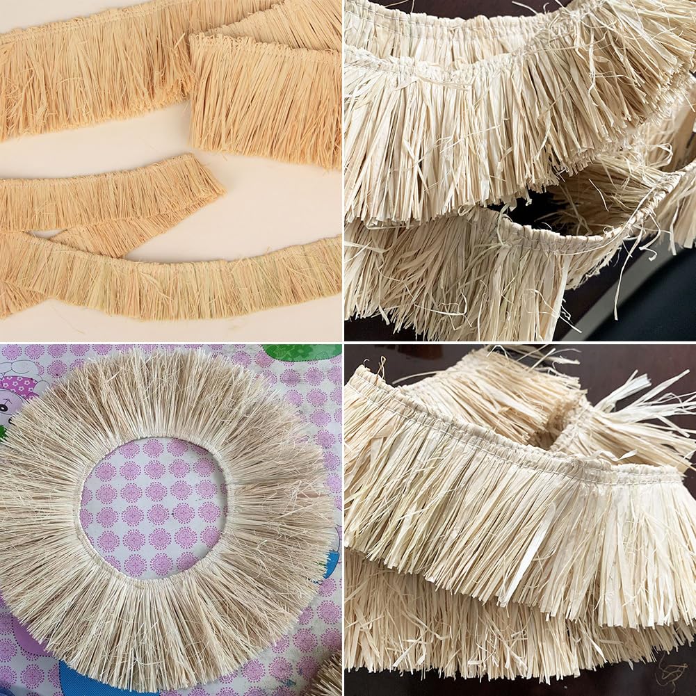 Obszycie frędzlami 15 cm x 5 m Raffia borte lamówka z frędzlami lamówka lamówka lamówka frędzle lamówka frędzle lamówka ozdobna taśma z frędzlami taśma dekoracyjna taśma do majsterkowania
