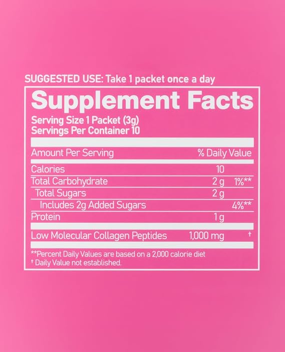 Time | Korean Marine Collagen Powder for Women | Low Molecular Hydrolyzed Collagen Powder | 1,000mg Pre-Measured Korean Collagen | Apple Flavored Collagen Portable | 10 Stick Packets