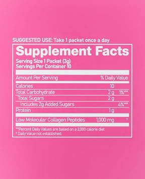 Time | Korean Marine Collagen Powder for Women | Low Molecular Hydrolyzed Collagen Powder | 1,000mg Pre-Measured Korean Collagen | Apple Flavored Collagen Portable | 10 Stick Packets