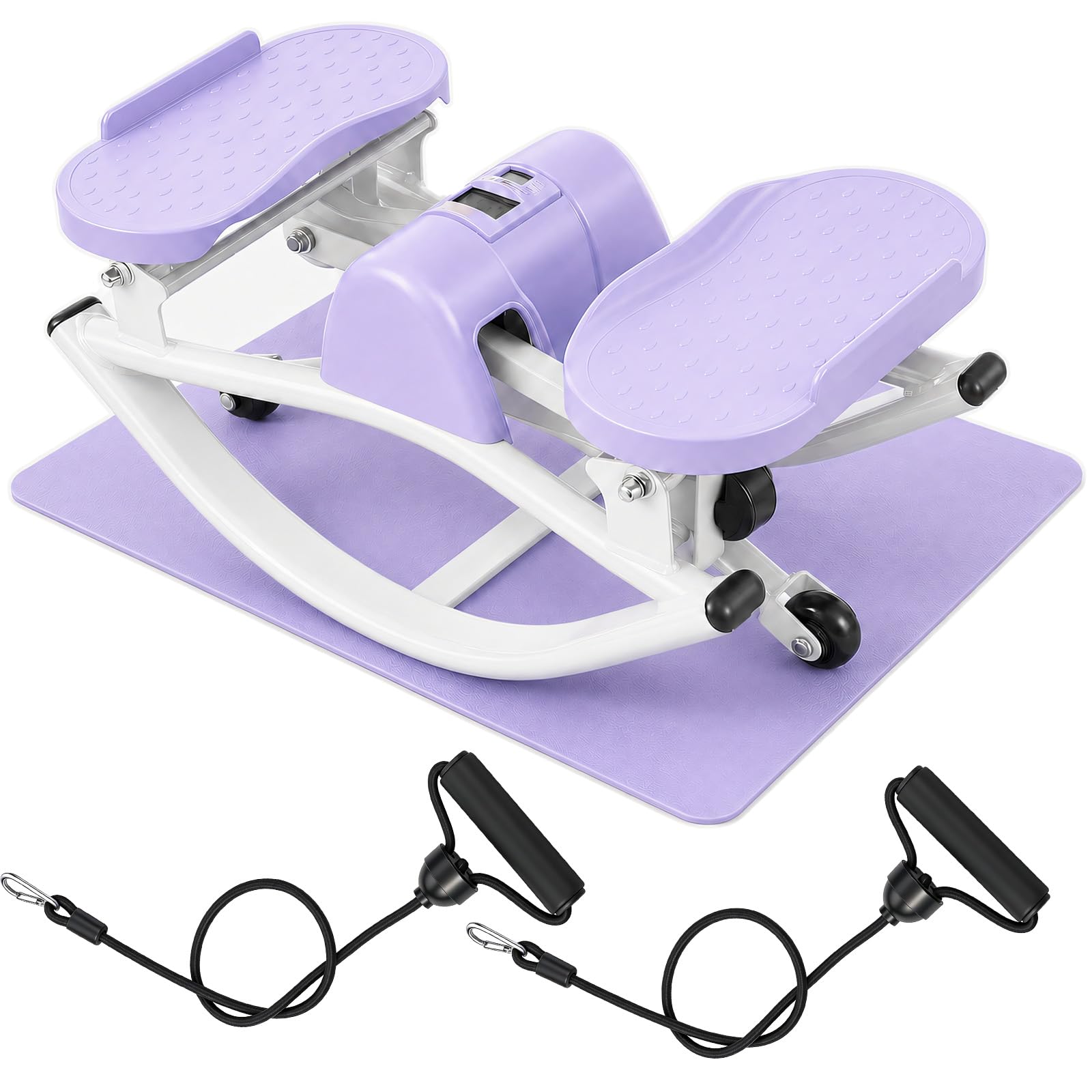 rock fitness stepper, portable step rocker side to side at home, aerobic workout machine fitness equipment suitable for apartment and dormitory