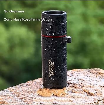 Plentiful 2000x24 Zoom Monoküler Mini Taşınabilir HD Dürbün Su Geçirmez Tripod Telefon Tutacağı