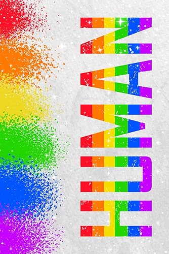 Human LGBT: Blank Lined Journal Notebook, Gay Pride Flag Rainbow | 6"x9" 120 Pages: LGBTQIA member or supporter, bisexual, gay, lesbian, queer, trans, nonbinary