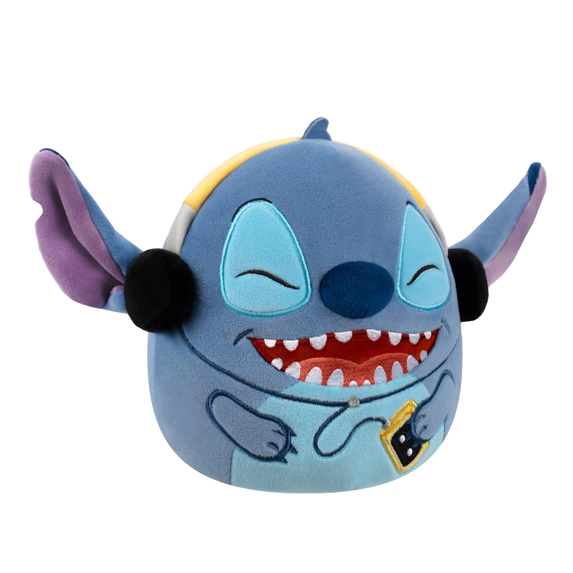 Squishmallows Original 8-Inch Disney Stitch with Headphones Plush, Multicolor, 8 inches - Image 2