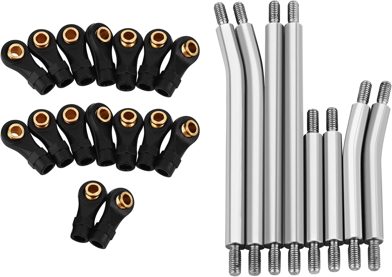 Stainless Steel Link Set High Clearance Links for 1/18 RC Crawler TRX4M Upgrade Parts