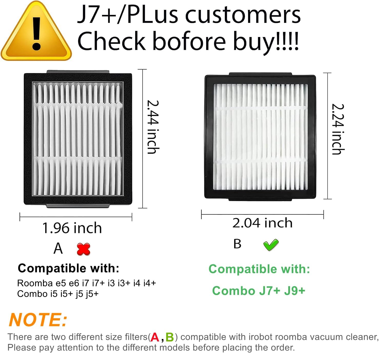 Filter,Brush,Dust Bag Replacement Parts Compatible with iRobot Roomba Combo 10 max j10+ j7+ j9+ Plus Robot Vacuum & Mop Cleaner Aceesories (24 pack Brush+fiilter+mop+Bag kit For Combo J7+ J9+)