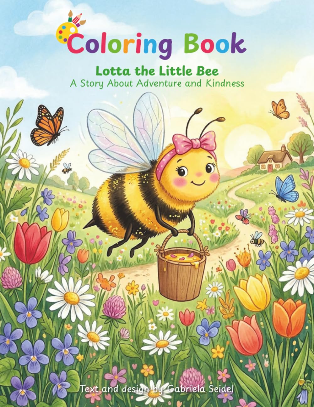 Lotta the Little Bee: A Coloring Story About Adventure, Kindness and Friendship