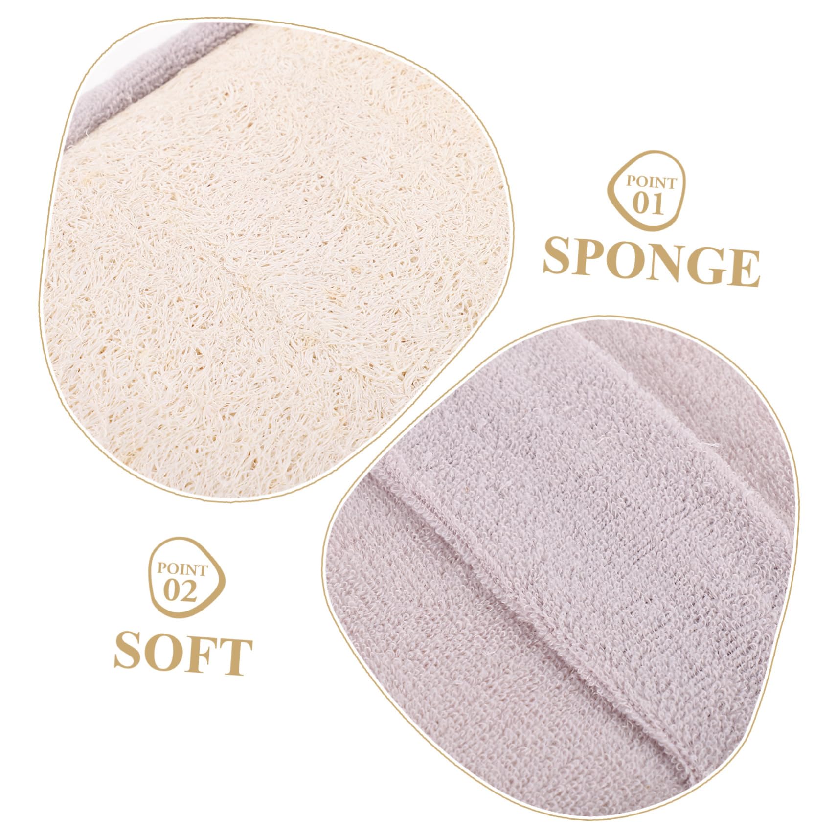 Angoily 12stücke Exfolierende Luffa Schwamm Handschuhe Teiliges Natürliches Peeling Für Sanfte Reinigung Und Körperpflege Für Männer Und Frauen Mit Elastischem Handgurt