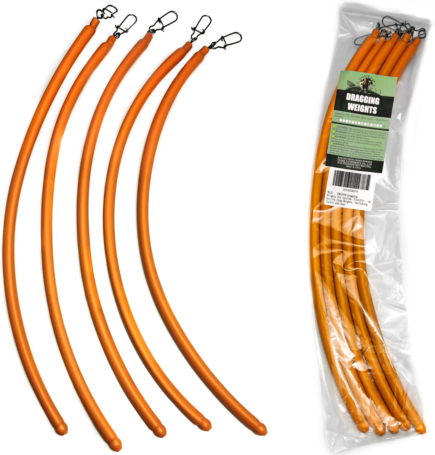 Dragging Weights for Catfishing, Drag Weights No Snag Sinkers for Bottom Bouncing, Trolling, Drifting, Snagless Catfish Sinker Tackle Gear and Equipment