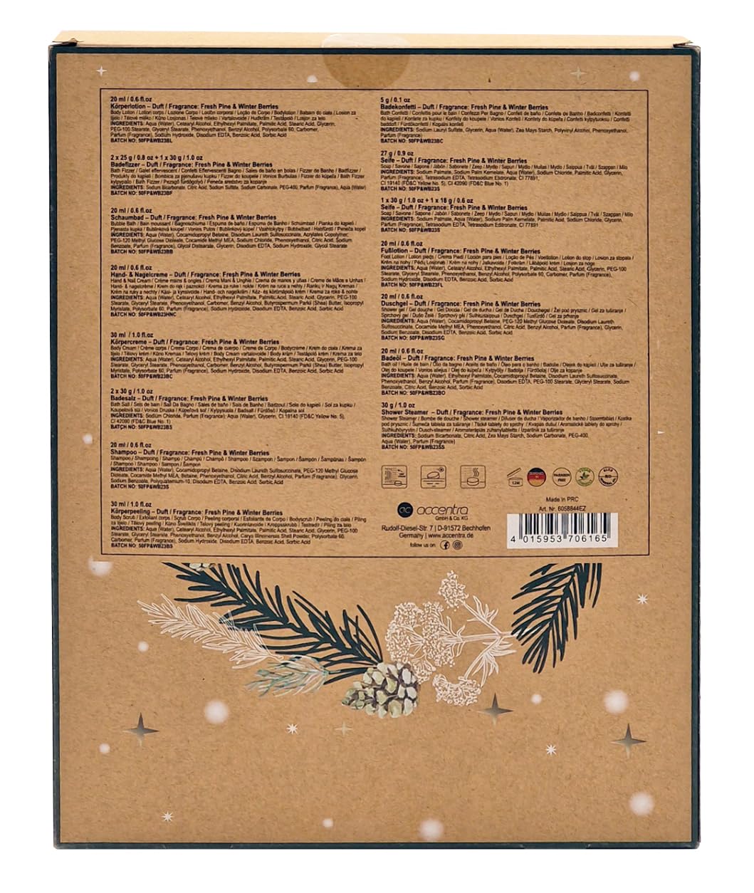 WINTER SPA Adventskalender für Frauen 2025 - XXL Wellness Adventskalender für Damen - Körperpflege